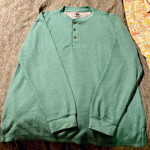 Men’s M light teal thermal - Picture 1 of 2